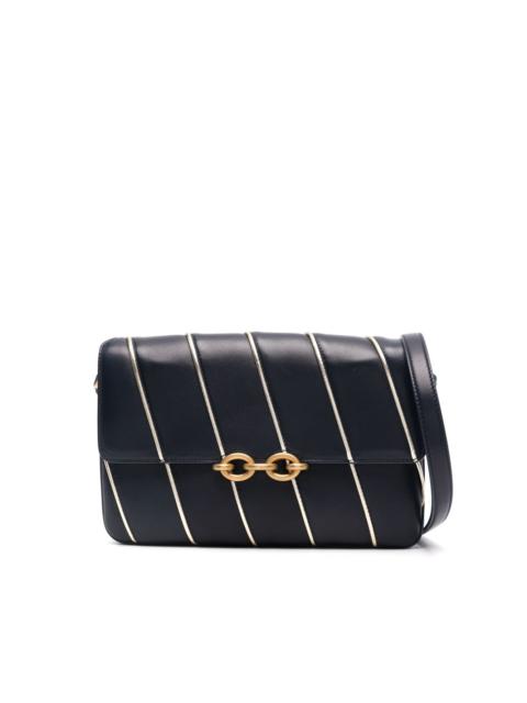 SAINT LAURENT Le Maillon striped shoulder bag