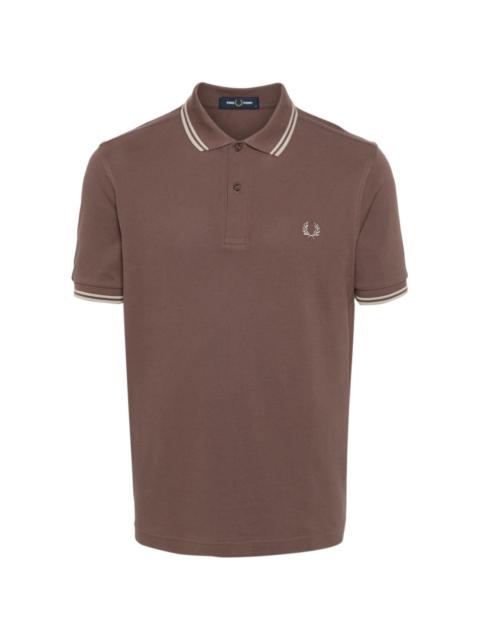 logo-embroidered polo shirt