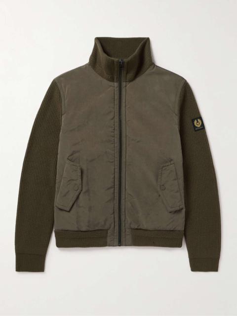 Ward Logo-Appliquéd Ripstop and Wool Jacket