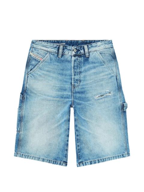 Diesel distressed-finish cargo shorts