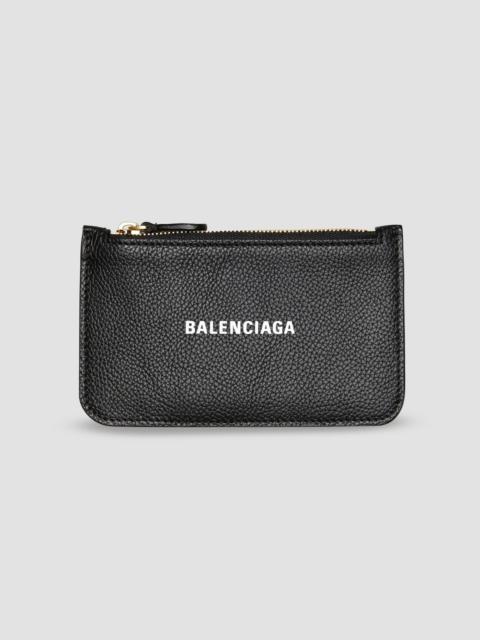 BALENCIAGA Women's Cash Long Coin and Card Holder - Black White