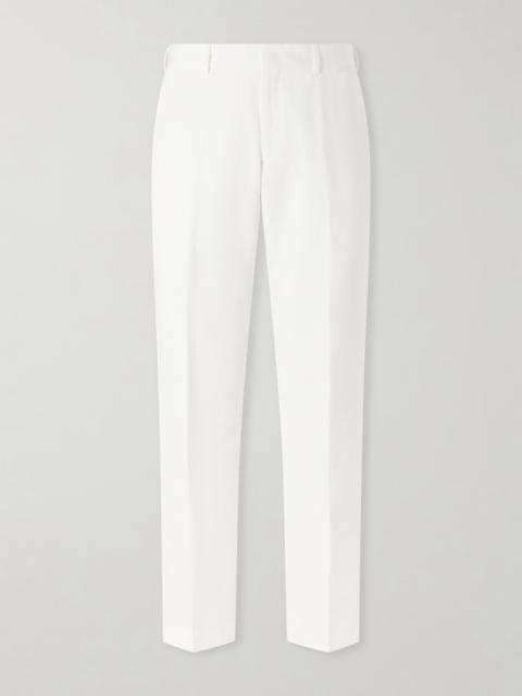 Paul Smith Straight-Leg Cotton and Linen-Blend Twill Trousers