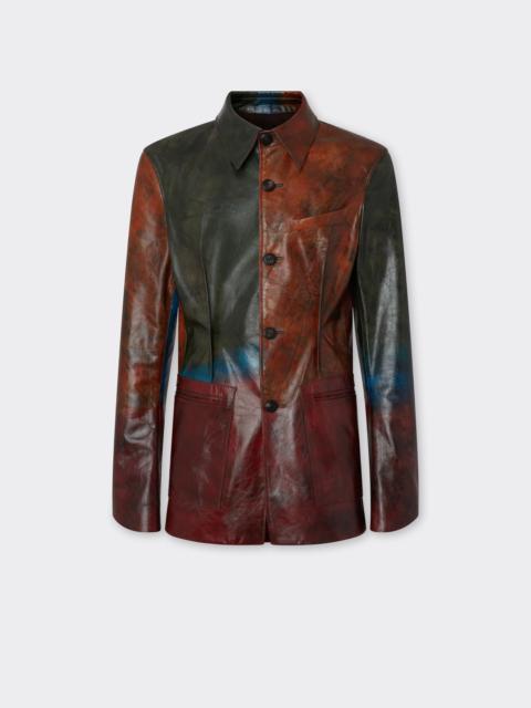 Ferrari Misted leather blazer