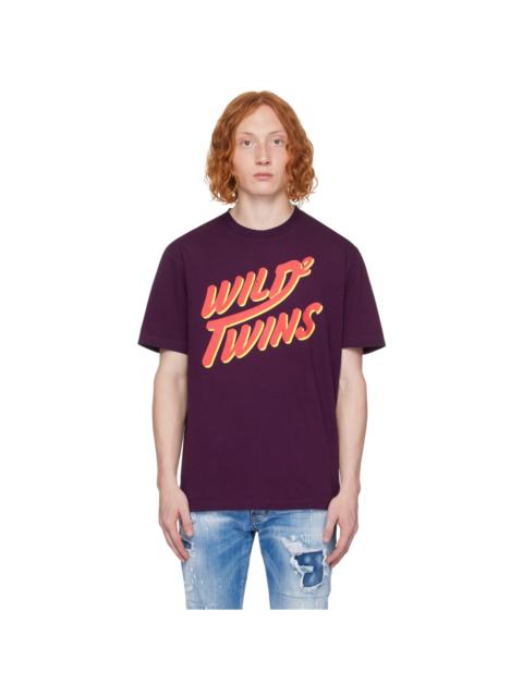 Purple 'Wild Twins' T-Shirt