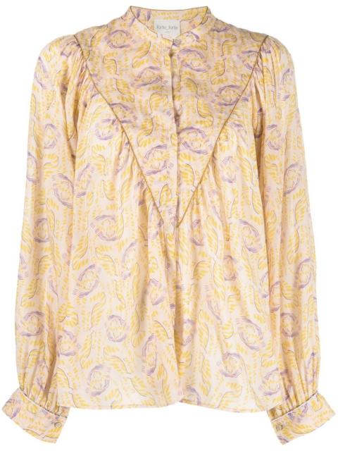 forte_forte abstract-print blouse