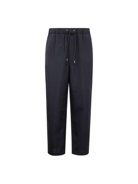 drawstring-waist trousers