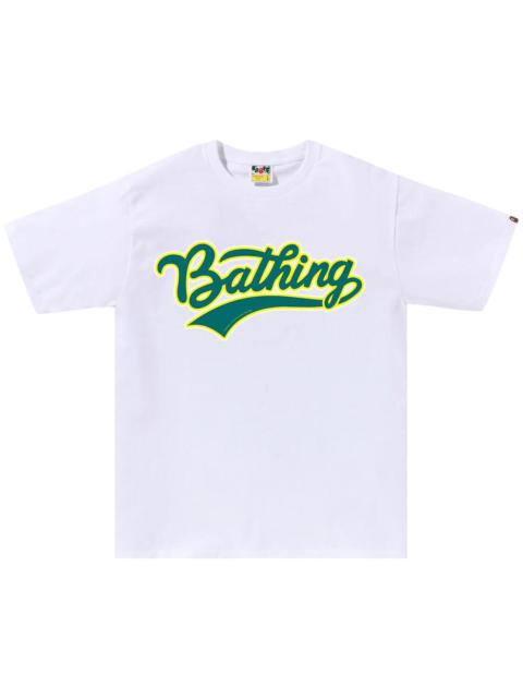 BAPE Varsity Baseball Logo Tee 'White'