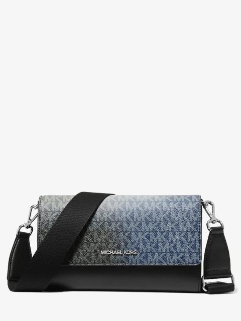 MICHAEL KORS Jet Set Large Ombré Signature Logo Crossbody Bag