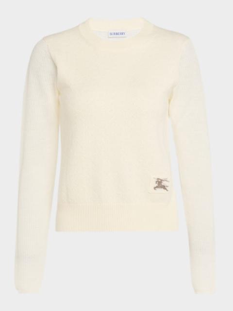 Burberry Constance Wool-Blend Crewneck Sweater