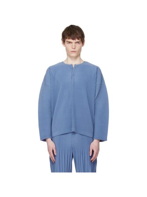 ISSEY MIYAKE Blue Monthly Colors February Henley
