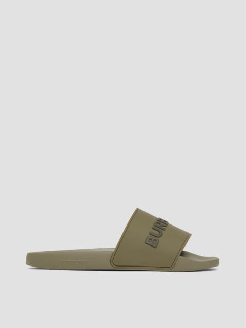 Burberry Logo Detail Two-tone Slides