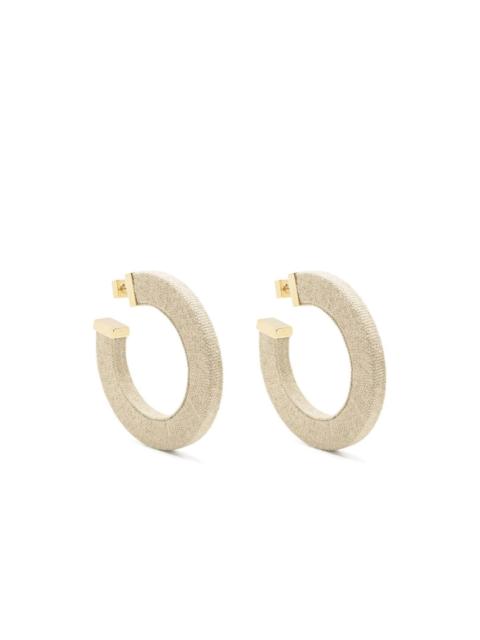JACQUEMUS large fabric hoop earrings