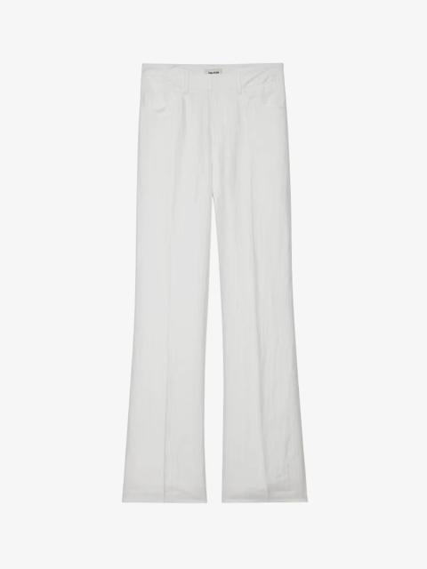 Zadig & Voltaire Pistol high-rise flared-leg woven trousers