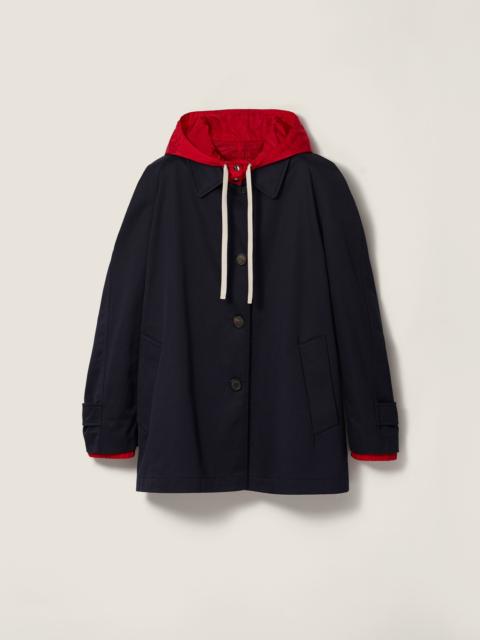 Miu Miu Reversible chino and technical pongé blouson jacket