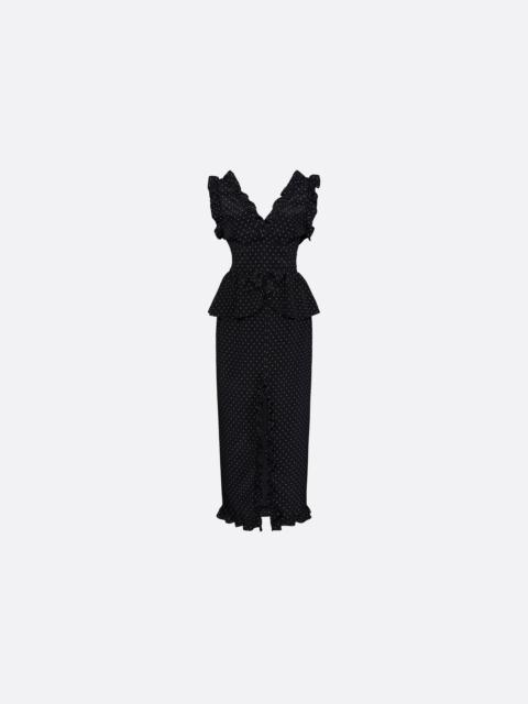 Alessandra Rich EVENING DRESS WITH DEEP V-NECK