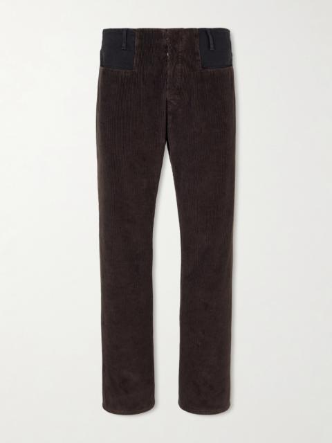 Maison Margiela Straight-Leg Cotton-Corduroy Trousers