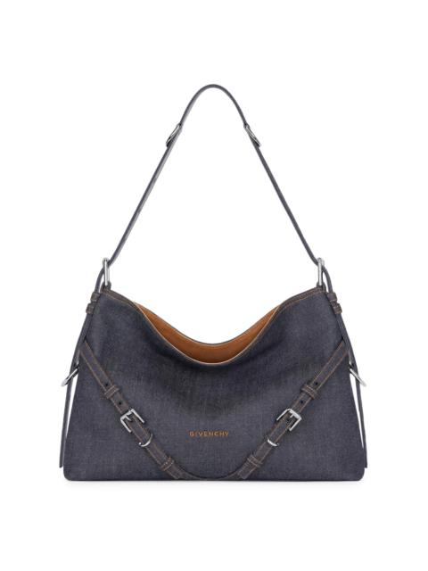 Givenchy Women's Medium Voyou Bag in Denim - Indigo Blue