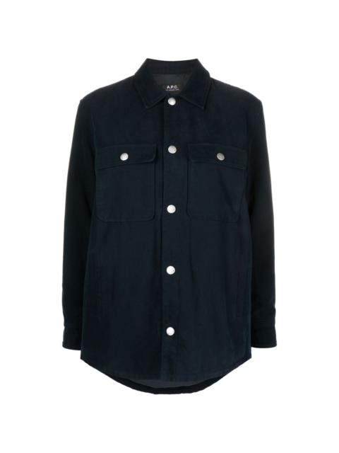 button-up cotton shirt