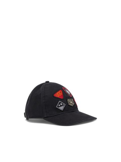 Diesel C-Scud patch-embellished baseball cap