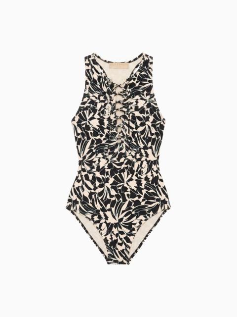 ULLA JOHNSON Solina Lace Up Maillot