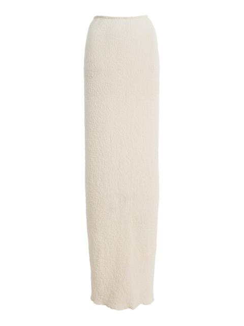 Paris Georgia Elemental Popcorn Maxi Skirt white