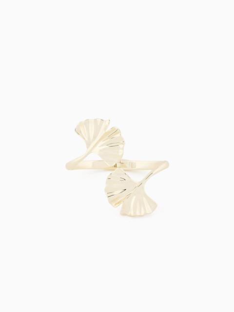 EMPORIO ARMANI GOLD-TONE BRASS CUFF BRACELET