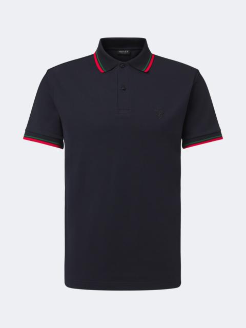 GUCCI Cotton-blend piqué polo shirt