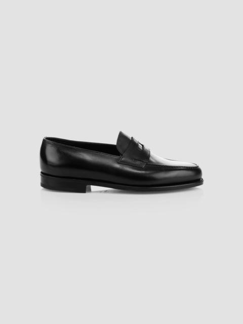 John Lobb Men's Lopez Leather Loafers - Black