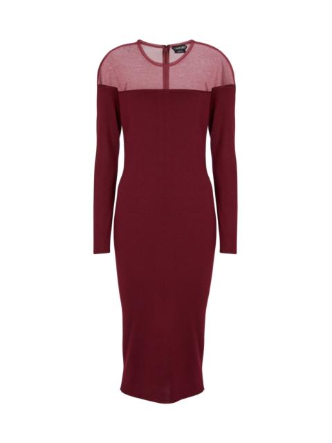 TOM FORD Cashmere and silk midi dress