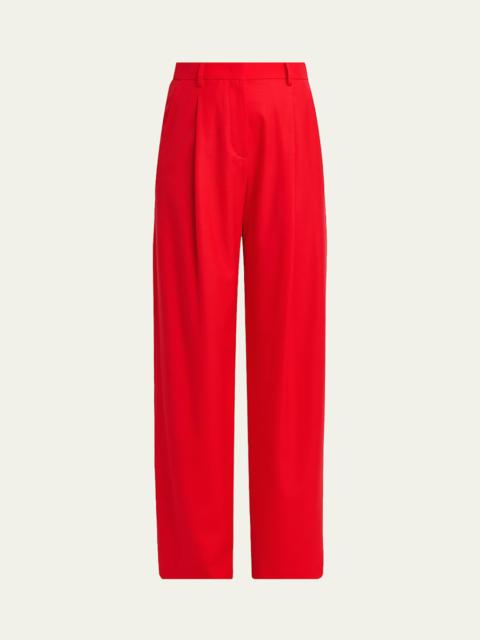 GIORGIO ARMANI Draped Tulip-Cuff Sheath Dress