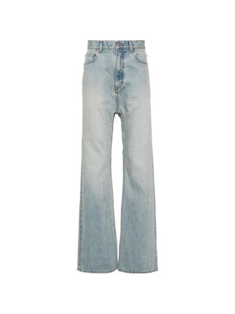 BALENCIAGA Low Crotch Jeans in Light Blue | REVERSIBLE