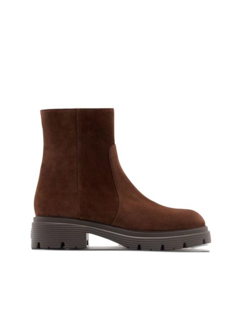 Stuart Weitzman 40mm Hudson suede ankle boots