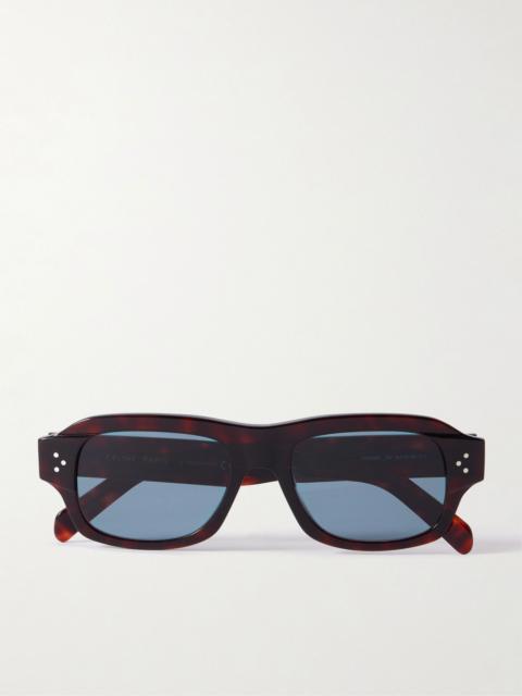 CELINE Square-frame tortoiseshell acetate sunglasses Brown