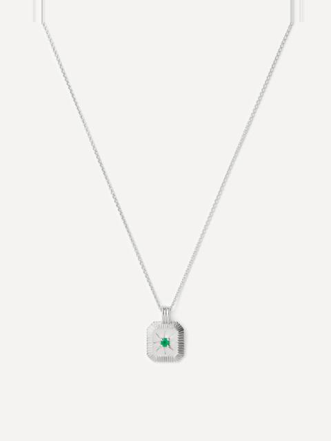 MISSOMA Sterling Silver May Birthstone Pendant Necklace