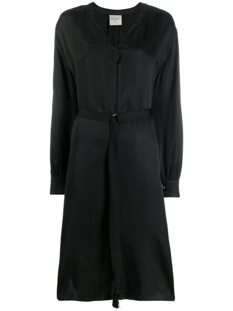 forte_forte belted shirt midi dress