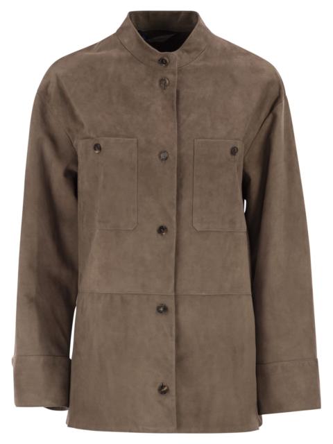 'S Max Mara S Maxmara Women Smmelodia - Suede Jacket With Topstitching