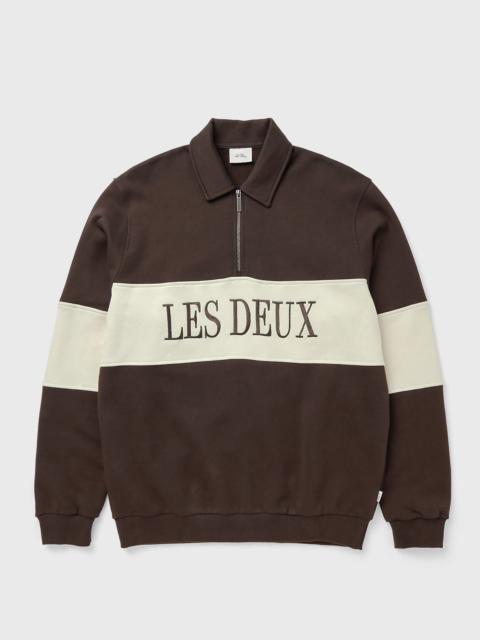 Les Deux Zipper Rugby Sweatshirt