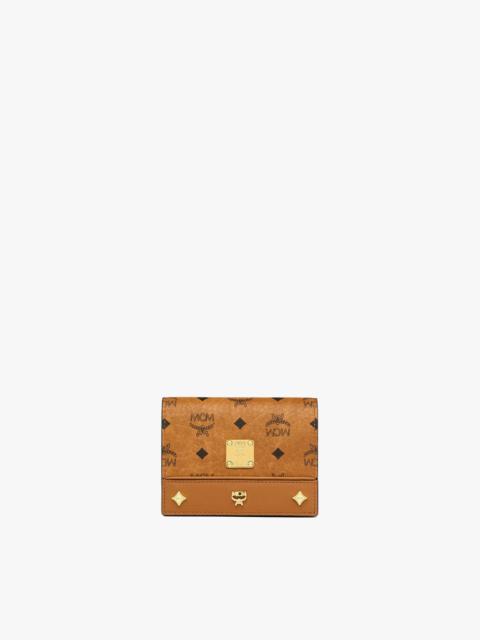 MCM Pina Wallet in Studded Visetos