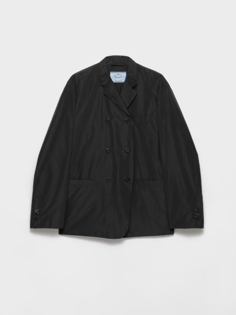 Prada Double-breasted technical taffeta jacket