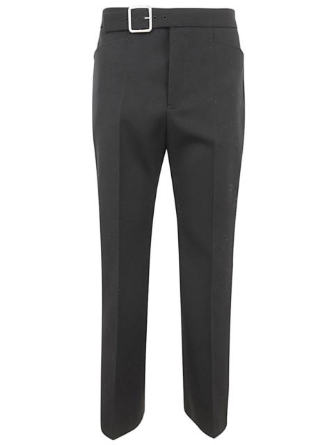 FITTED CROPPED PANT WITH FLARED HEM
