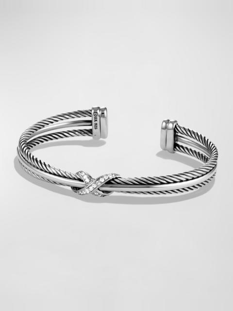 DAVID YURMAN X Crossover Cuff with Diamonds