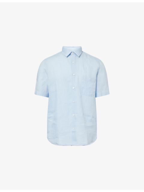 Sunspel Short-Sleeve Linen Shirt