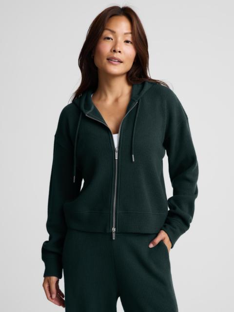 BEYOND YOGA Rest Day Waffle Hooded Jacket