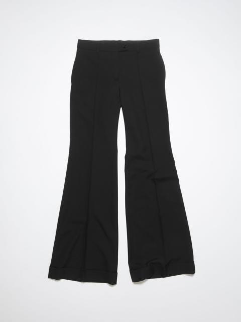 Tailored flared trousers - Black