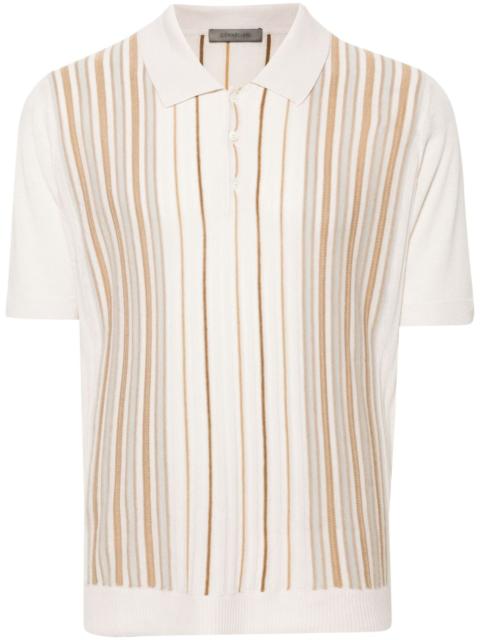 CORNELIANI striped polo shirt