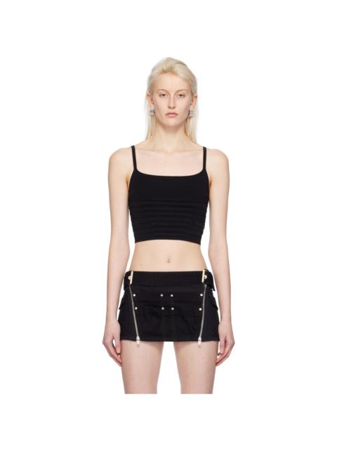 Dion Lee Black Ventral Compact Tank Top