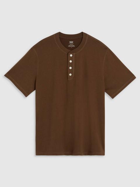 Levi's SHORT SLEEVE FOUR BUTTON HENLEY
