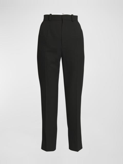 Cropped Kick-Flare Trousers