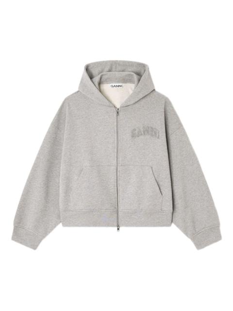 hooded zip sweatshirt