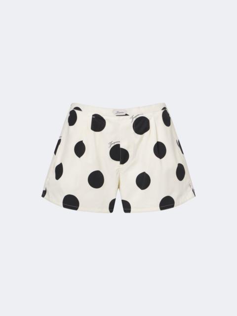 JACQUEMUS Amelo polka-dot cotton shorts